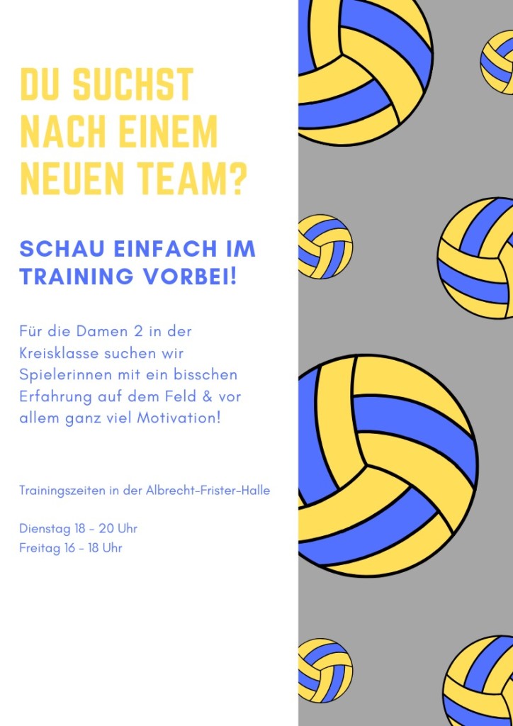 Volleyball – Spielersuche Damen 2